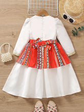 Wedding Season Flower Girl Warm Vacation Girls' Ruffle Top And High-Low Ruffle Hem Skirt Set, Spring/Summer